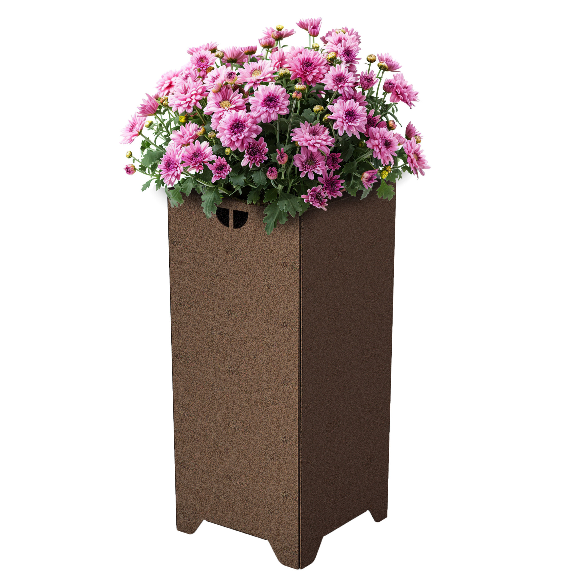 Tarter Pedestal Steel Modern Planter — 13in., Model# PB13CV